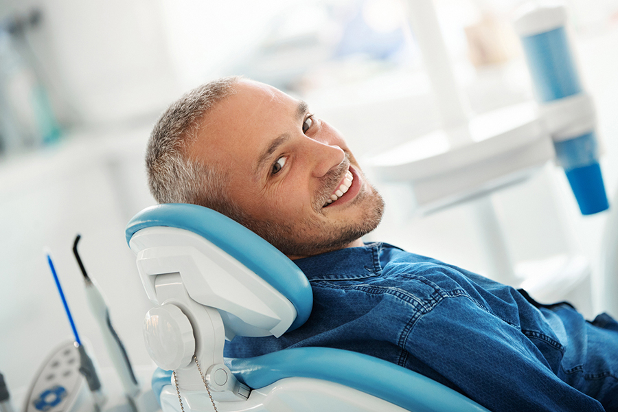 A patient before undergoing family dentistry in Leesburg, VA
